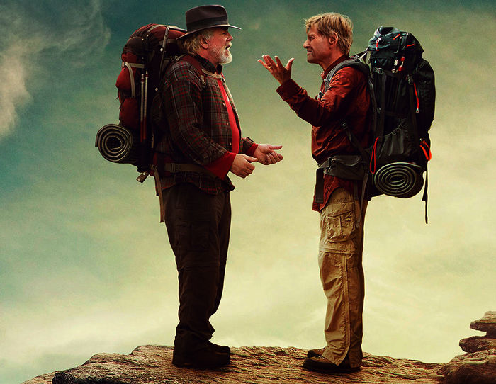 Bill Bryson (Robert Redford,) und Katz (Nick Nolte) brechen zur Wanderung auf. Bild: Sender / ARD Degeto / Broad Green Pictures