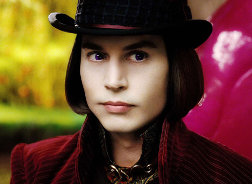 Willy Wonka (Johnny Depp) lädt in seine wunderbare Fantasiewelt. Bild: Sender