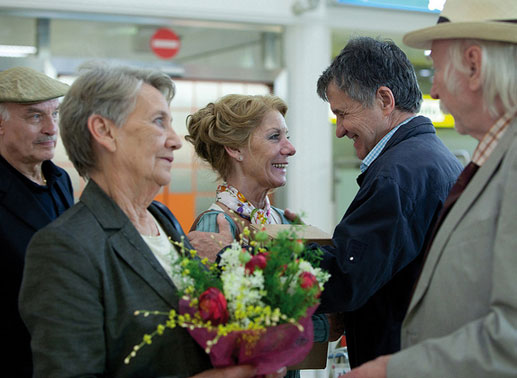 Karl Merkatz, Ingrid Burkhard und Klaus Rott. Bild: Bonus Film