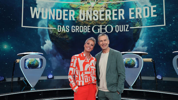 Wunder unserer Erde – Das große GEO-Quiz mit Sonja Zietlow und Dirk Steffens. Bild: Sender / RTL / Claudia Ast-Juergens 